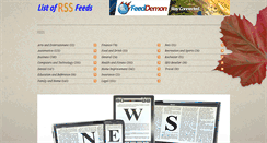 Desktop Screenshot of listofrssfeeds.com